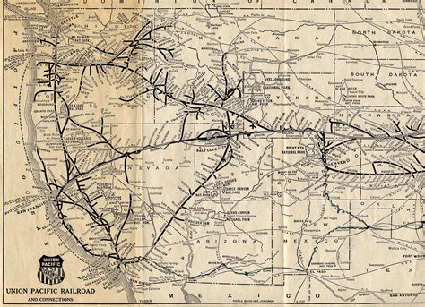 Map Of Union Pacific Railroad